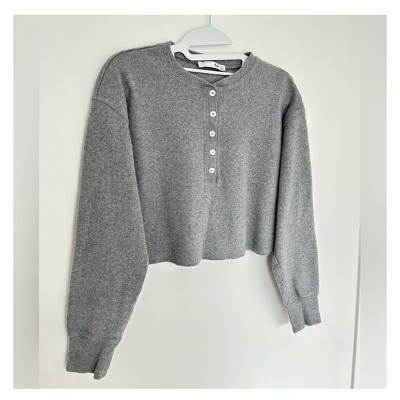 Aritzia Wilfred Free ribbed crop sweater, size XS, fits XS/S - Picture 5 of 8